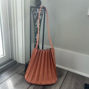 Pleated Apricot Women's Bag —excellent condition!